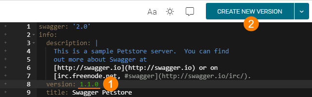 Create a new version