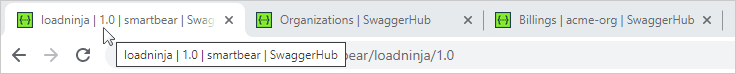 SwaggerHub page titles