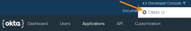 Okta Classic UI