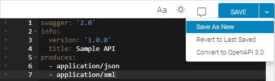 The 'Save as New' command